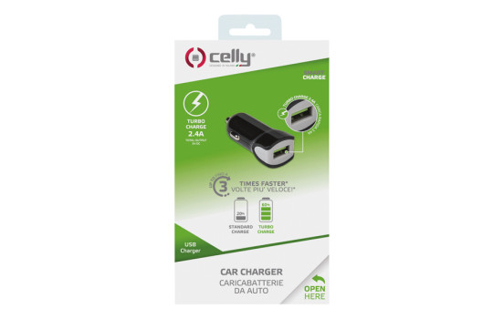 Celly Car Charger 2.4A 1 USB Black, Image 2