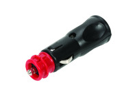 cigarette lighter plug single 6/12/24v with glass fuse 16A in blister