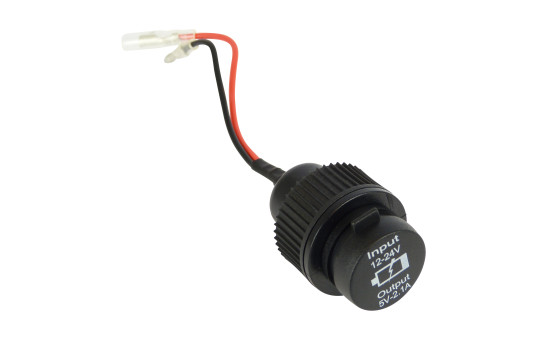 USB adapter - 2 ports 5V-2.1A - recessed - black, Image 2