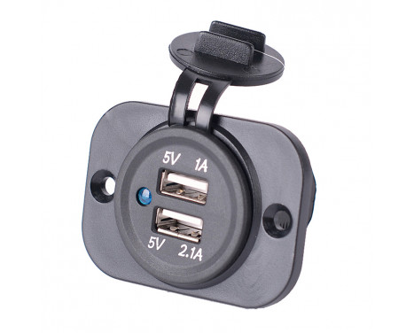 Built-in USB Adapter 2xUSB 5V-2,1A&1A/Input 12V-24V