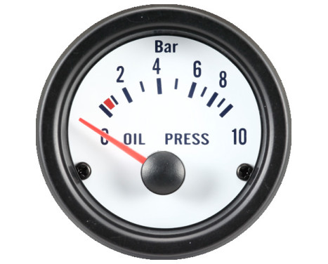 Performance Instrument White Oil pressure 0-10 bar 52mm