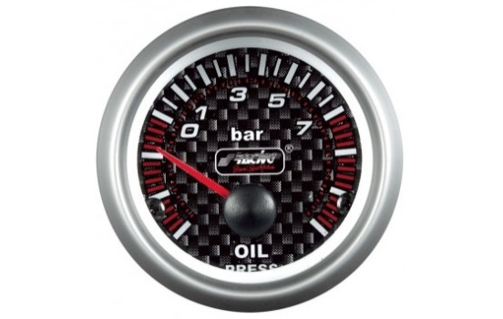 Simoni Racing Analog Instrument - oil pressure - 52mm - Carbon