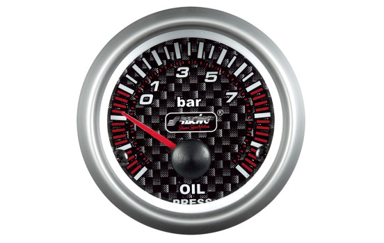 Simoni Racing Analog Instrument - oil pressure - 52mm - Carbon, Image 2