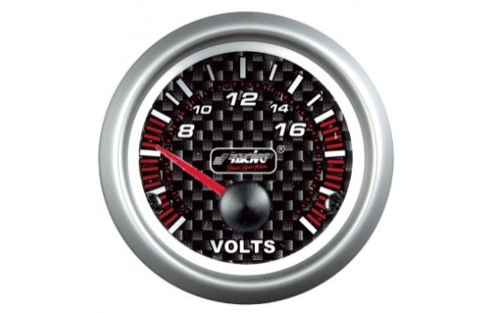 Simoni Racing Analog Instrument - voltmeter - 52mm - Carbon