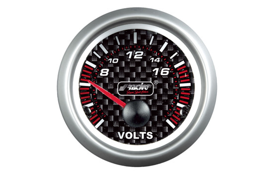Simoni Racing Analog Instrument - voltmeter - 52mm - Carbon, Image 2