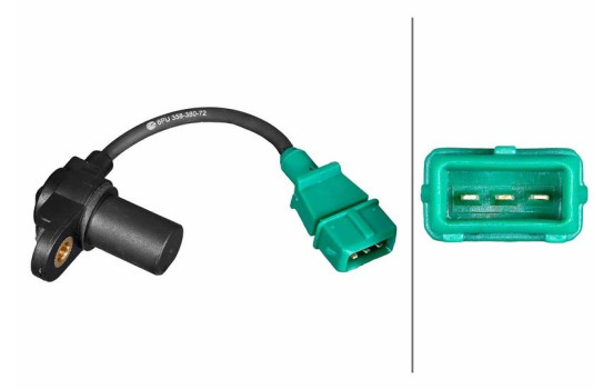 Camshaft sensor 6PU 358 380-721 Hella