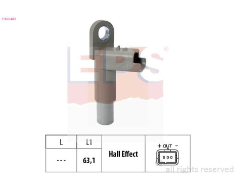 Sensor, camshaft position 1.953.463 EPS Facet