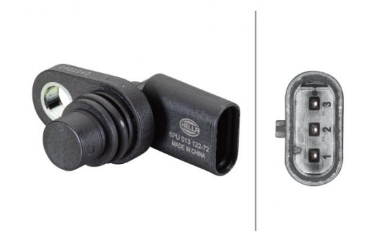 Sensor, camshaft position 6PU 013 122-721 Hella