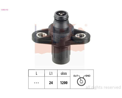 Sensor, camshaft position Made in Italy - OE Equivalent 1.953.112 EPS Facet