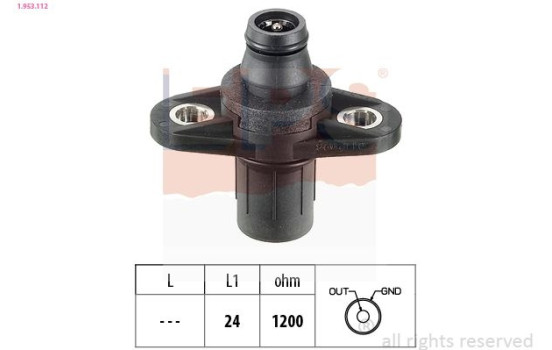 Sensor, camshaft position Made in Italy - OE Equivalent 1.953.112 EPS Facet