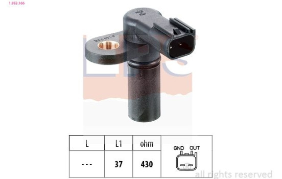 Sensor, camshaft position Made in Italy - OE Equivalent 1.953.166 EPS Facet
