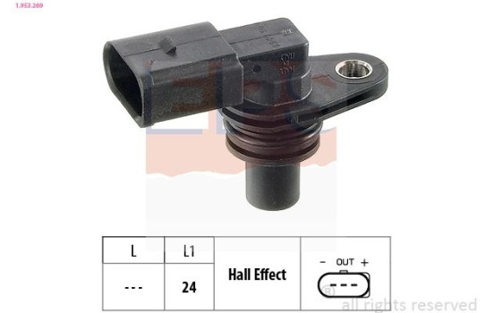 Sensor, camshaft position Made in Italy - OE Equivalent 1.953.269 EPS Facet