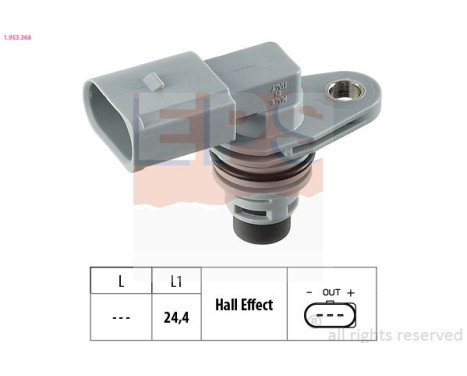 Sensor, camshaft position Made in Italy - OE Equivalent 1.953.368 EPS Facet