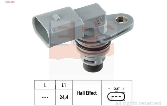 Sensor, camshaft position Made in Italy - OE Equivalent 1.953.368 EPS Facet