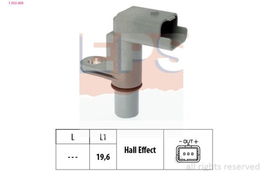 Sensor, camshaft position Made in Italy - OE Equivalent 1.953.400 EPS Facet