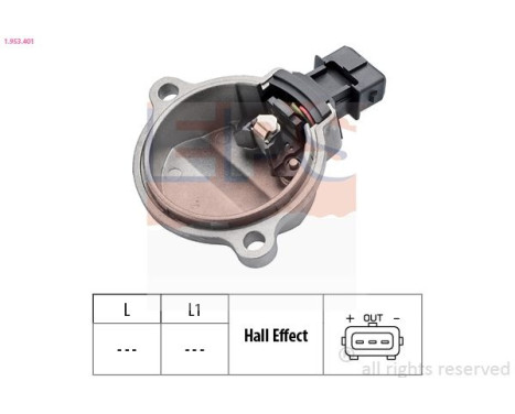 Sensor, camshaft position Made in Italy - OE Equivalent 1.953.401 EPS Facet