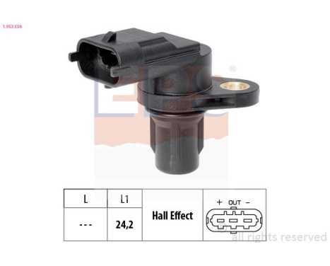 Sensor, camshaft position Made in Italy - OE Equivalent 1.953.556 EPS Facet