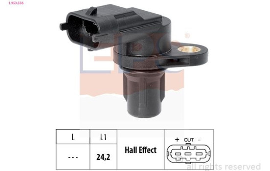 Sensor, camshaft position Made in Italy - OE Equivalent 1.953.556 EPS Facet