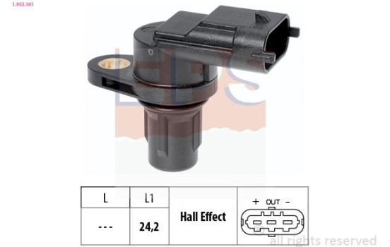 Sensor, camshaft position Made in Italy - OE Equivalent 1953361 EPS Facet