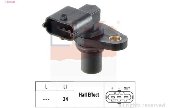 Sensor, camshaft position Made in Italy - OE Equivalent 1953480 EPS Facet