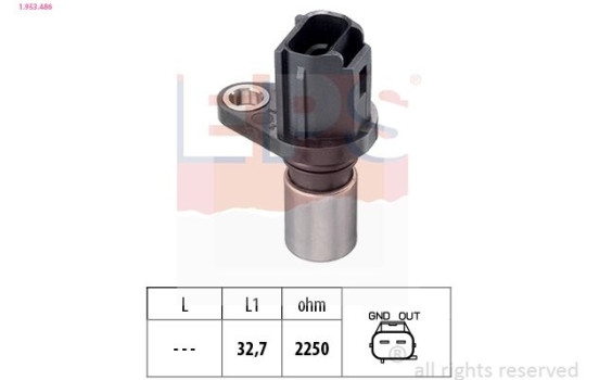 Sensor, camshaft position Made in Italy - OE Equivalent 1953486 EPS Facet