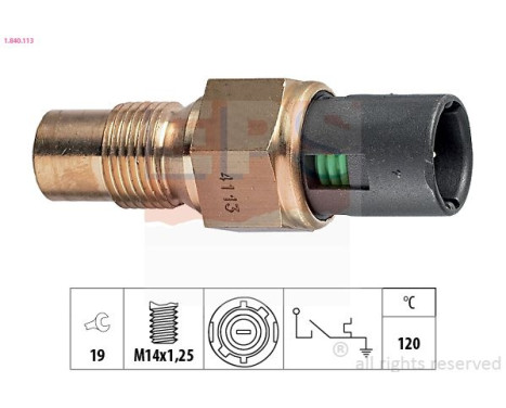 Temperature Switch, coolant warning lamp 1.840.113 EPS Facet