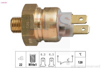Temperature Switch, coolant warning lamp Made in Italy - OE Equivalent 1.840.080 EPS Facet
