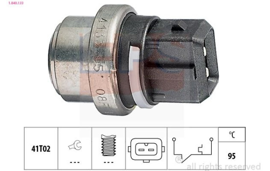 Temperature Switch, coolant warning lamp Made in Italy - OE Equivalent 1.840.133 EPS Facet