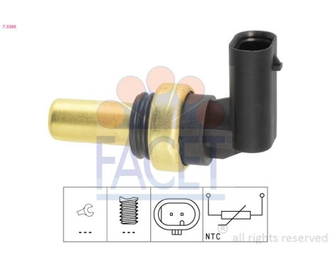 Sensor, coolant temperature 7.3388 Facet