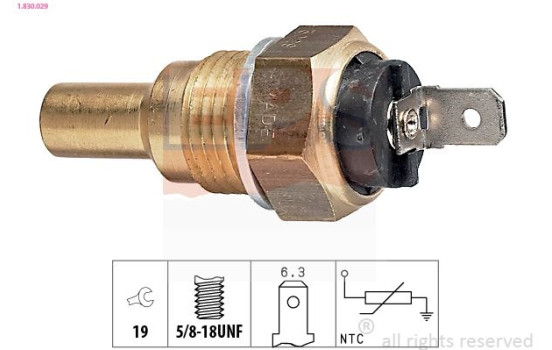 Sensor, coolant temperature Made in Italy - OE Equivalent 1.830.029 EPS Facet
