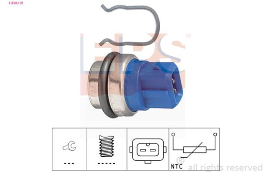 Sensor, coolant temperature Made in Italy - OE Equivalent 1.830.101 EPS Facet