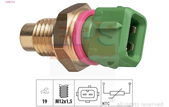 Sensor, coolant temperature Made in Italy - OE Equivalent 1.830.114 EPS Facet