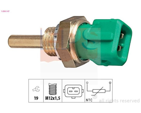 Sensor, coolant temperature Made in Italy - OE Equivalent 1.830.147 EPS Facet