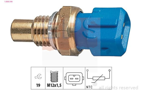 Sensor, coolant temperature Made in Italy - OE Equivalent 1.830.194 EPS Facet