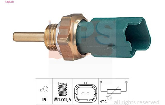 Sensor, coolant temperature Made in Italy - OE Equivalent 1.830.261 EPS Facet