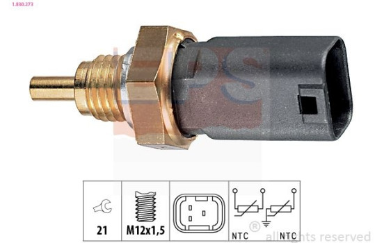 Sensor, coolant temperature Made in Italy - OE Equivalent 1.830.273 EPS Facet