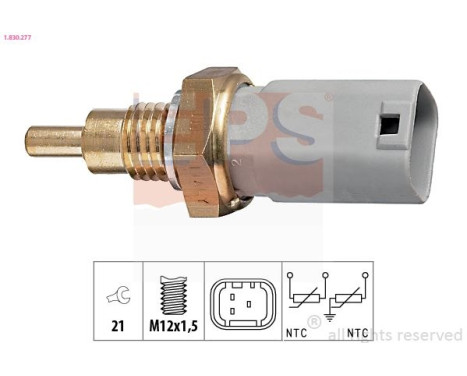 Sensor, coolant temperature Made in Italy - OE Equivalent 1.830.277 EPS Facet