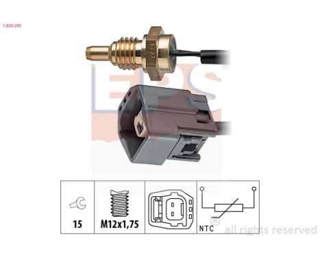 Sensor, coolant temperature Made in Italy - OE Equivalent 1.830.295 EPS Facet