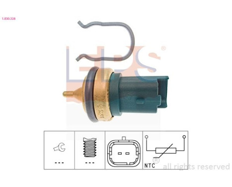 Sensor, coolant temperature Made in Italy - OE Equivalent 1.830.328 EPS Facet