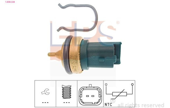 Sensor, coolant temperature Made in Italy - OE Equivalent 1.830.328 EPS Facet