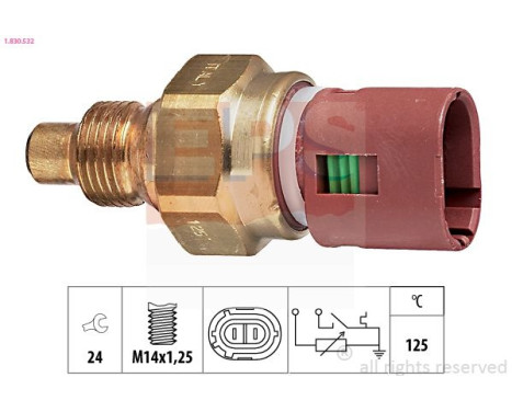 Sensor, coolant temperature Made in Italy - OE Equivalent 1.830.532 EPS Facet