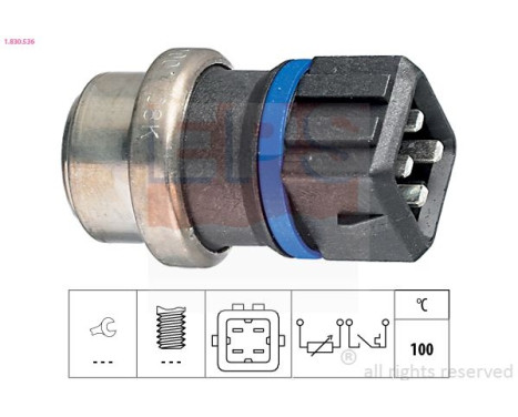 Sensor, coolant temperature Made in Italy - OE Equivalent 1.830.536 EPS Facet