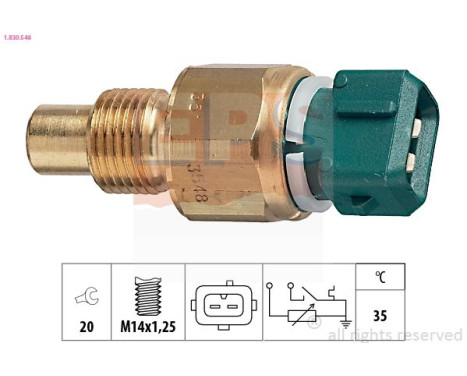 Sensor, coolant temperature Made in Italy - OE Equivalent 1.830.548 EPS Facet