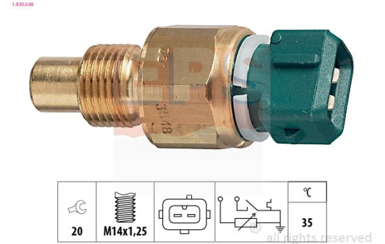 Sensor, coolant temperature Made in Italy - OE Equivalent 1.830.548 EPS Facet