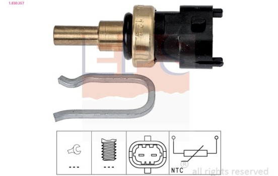 Sensor, coolant temperature Made in Italy - OE Equivalent 1830357 EPS Facet