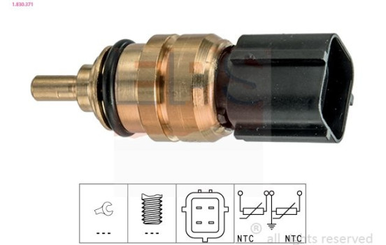 Sensor, coolant temperature Made in Italy - OE Equivalent 1830371 EPS Facet