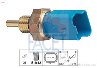Sensor, coolant temperature Made in Italy - OE Equivalent 7.3291 Facet