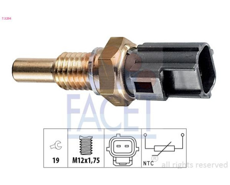 Sensor, coolant temperature Made in Italy - OE Equivalent 7.3294 Facet