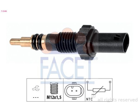 Sensor, coolant temperature Made in Italy - OE Equivalent 7.3348 Facet