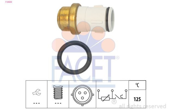 Sensor, coolant temperature Made in Italy - OE Equivalent 7.3533 Facet
